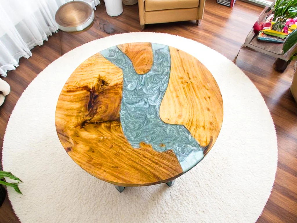 Grey Epoxy Resin Coffee Table - Custom Sizes Available